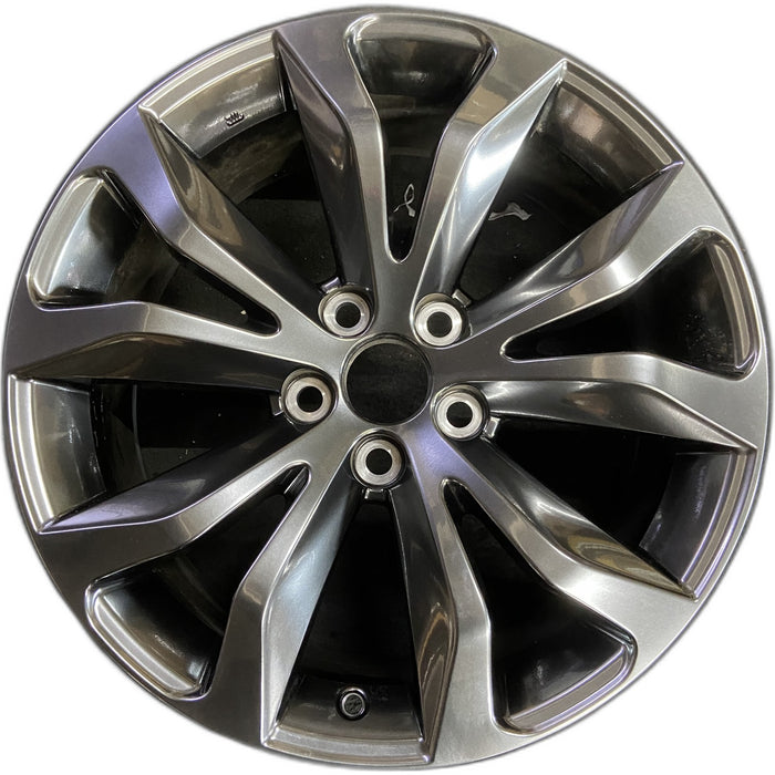 18" NX300 18-21 18x7.5 , , V spoke, Original OEM Wheel Rim - HYPER SILVER - Front View