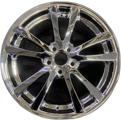 18" LEXUS IS250 08 18x8.5 , 5 double spoke Original OEM Wheel Rim - CHROME - Front View
