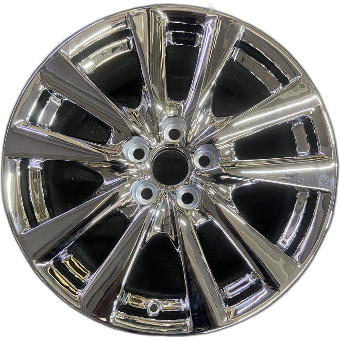 18" LEXUS GS350 13-15 18x8 , 5 twin spoke Original OEM Wheel Rim - CHROME - Front View