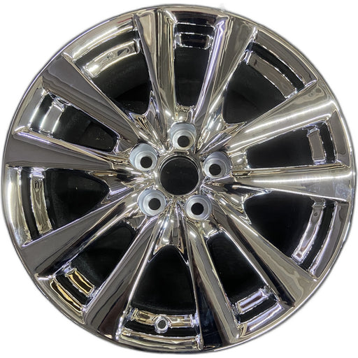 18" LEXUS GS350 13-15 18x8 , 5 twin spoke Original OEM Wheel Rim - CHROME - Front View