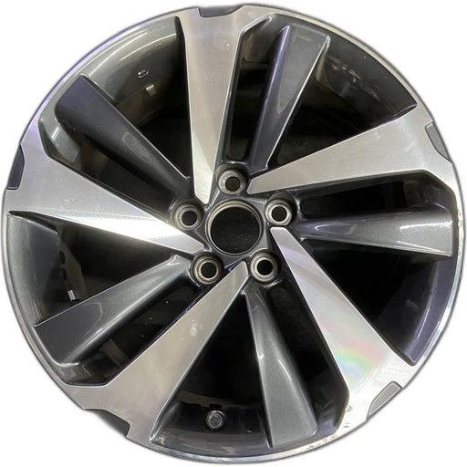 18" NX300 18-21 18x7.5 , , angled spoke Original OEM Wheel Rim - MACHINED - Front View