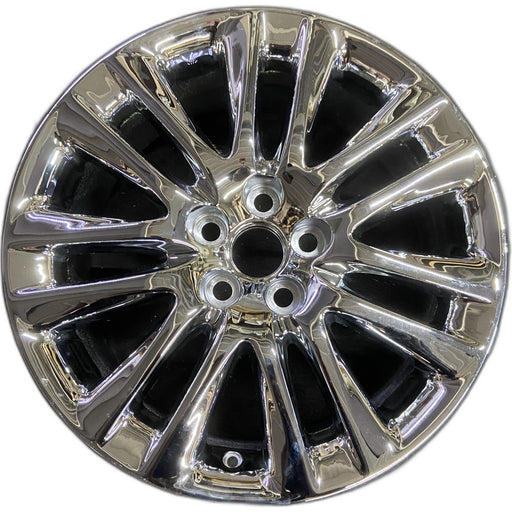 19" LEXUS LS460 13-17 , 19x8, 7 twin spoke Original OEM Wheel Rim - CHROME - Front View