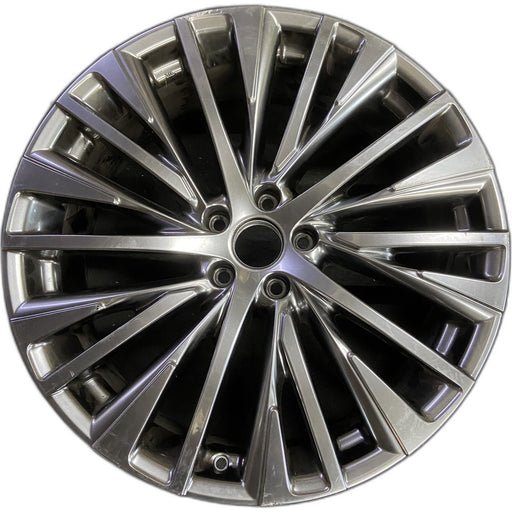 21" LEXUS RX350 25-26 21x8, 20 spoke, Original OEM Wheel Rim - CHARCOAL - Front View