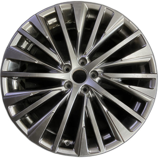21" LEXUS RX350 25-26 21x8, 20 spoke, Original OEM Wheel Rim - CHARCOAL - Front View