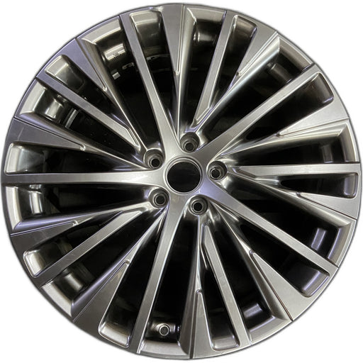 21" LEXUS RX350 25-26 21x8, 20 spoke, Original OEM Wheel Rim - CHARCOAL - Front View