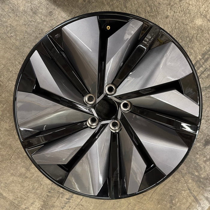 19" ARIYA 23-26 19x7.5, 10 spoke Original OEM Wheel Rim - BLACK SILVER - View 7