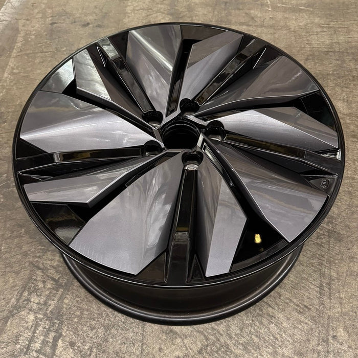 19" ARIYA 23-26 19x7.5, 10 spoke Original OEM Wheel Rim - BLACK SILVER - View 8