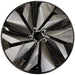19" ARIYA 23-26 19x7.5, 10 spoke Original OEM Wheel Rim - BLACK SILVER - Front View