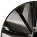 19" ARIYA 23-26 19x7.5, 10 spoke Original OEM Wheel Rim - BLACK SILVER - Side Profile
