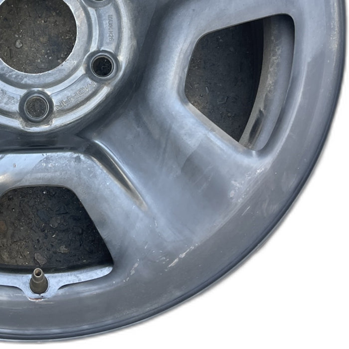 18" DODGE 1500 PICKUP 19-21 , 18x7.5 , Original OEM Wheel Rim - SILVER - Close-Up Detail