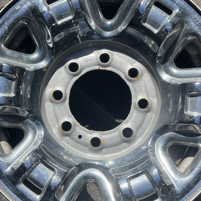 17" NV 1500 14-21 , , styled steel, clad Original OEM Wheel Rim - CHROME - Angle View