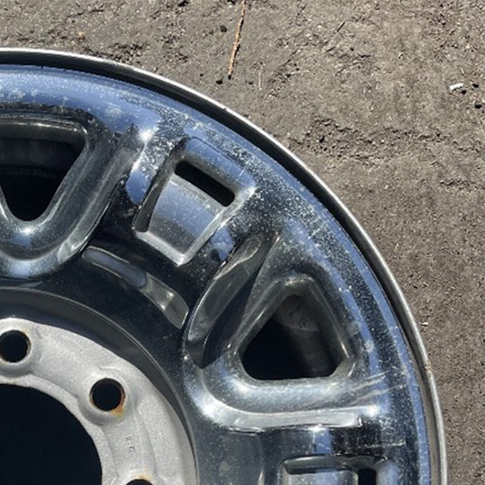 17" NV 1500 14-21 , , styled steel, clad Original OEM Wheel Rim - CHROME - Close-Up Detail