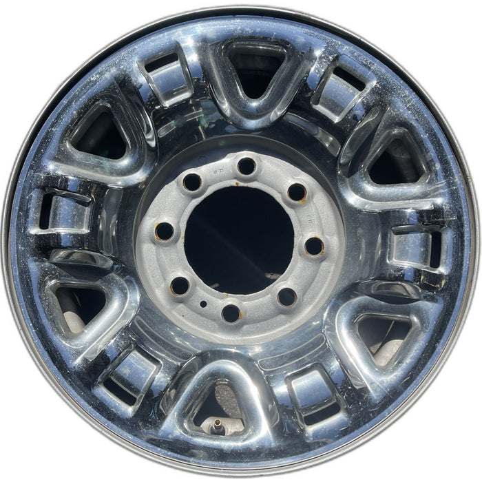 17" NV 1500 14-21 , , styled steel, clad Original OEM Wheel Rim - CHROME - Front View