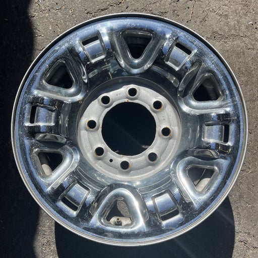 17" NV 1500 14-21 , , styled steel, clad Original OEM Wheel Rim - CHROME - Front View