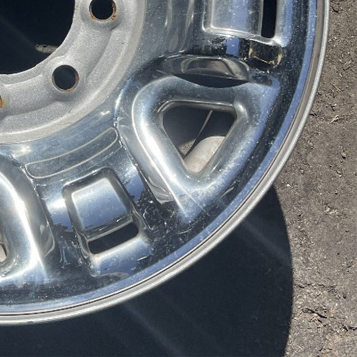 17" NV 1500 14-21 , , styled steel, clad Original OEM Wheel Rim - CHROME - Back View