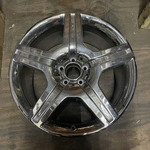 19" MERCEDES ML-CLASS 10 164 Type, ML63, 19x9.5 Original OEM Wheel Rim - CHROME - Additional View