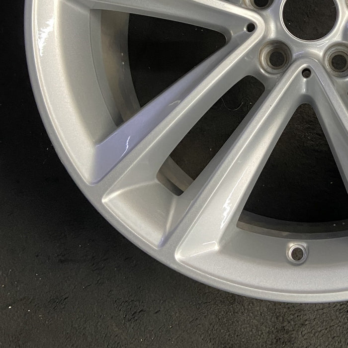 19" BMW 740i 16 19x8.5 , 5 spoke, V spoke, Original OEM Wheel Rim - MACHINED - Additional View