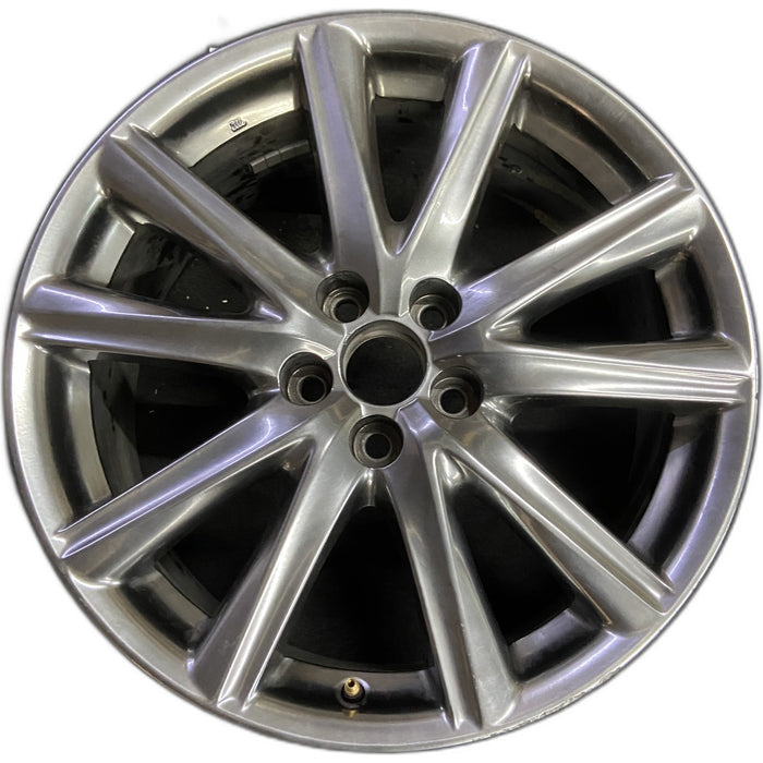 19" LEXUS GS350 13-14 19x9 , 10 spoke Original OEM Wheel Rim - Front View