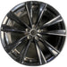 20" NX350 22-24 20x7.5 , 5 split spoke, Original OEM Wheel Rim - BLACK - Front View
