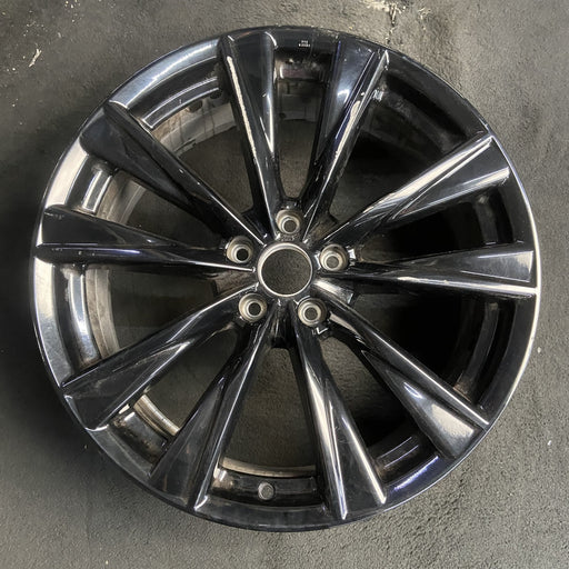 20" NX350 22-24 20x7.5 , 5 split spoke, Original OEM Wheel Rim - BLACK - Additional View