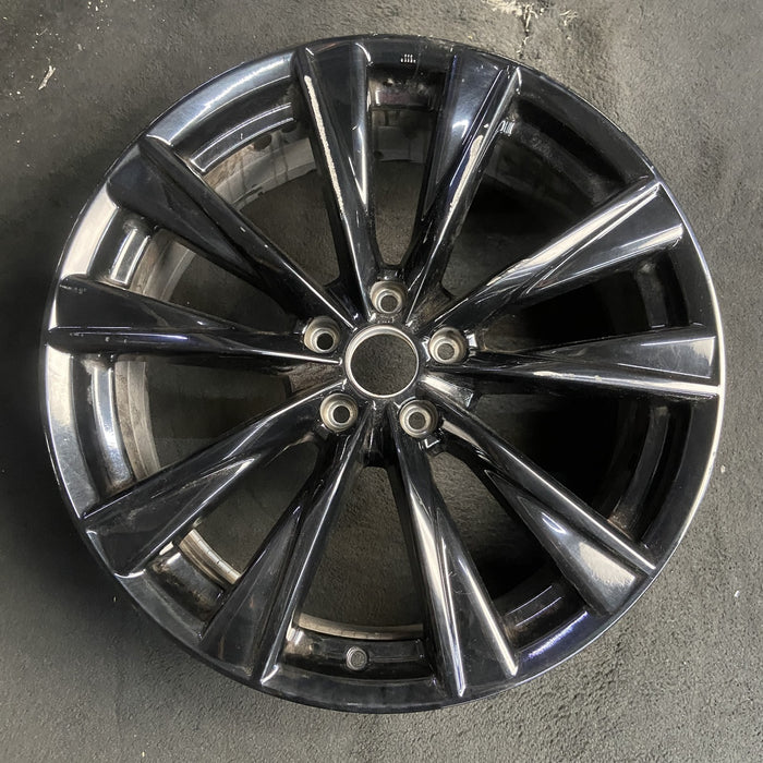 20" NX350 22-24 20x7.5 , 5 split spoke, Original OEM Wheel Rim - BLACK - Additional View