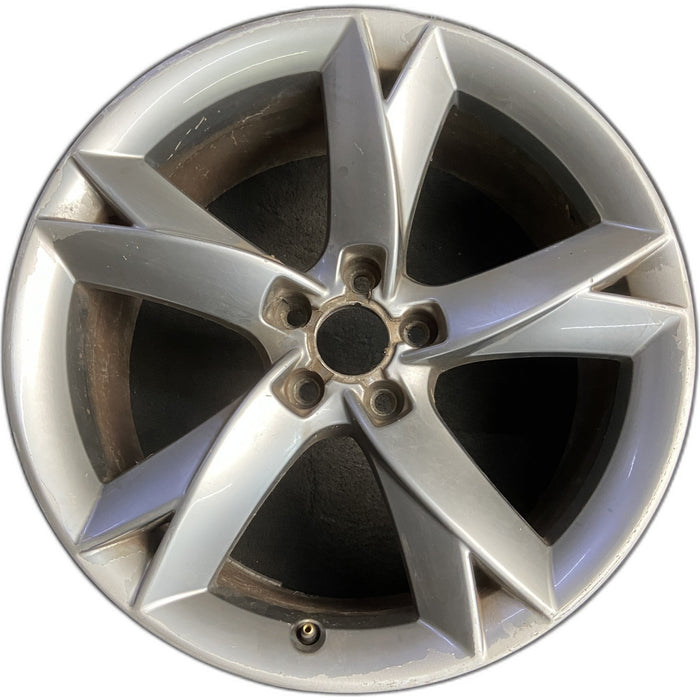 19" AUDI A5 08-09 19x8.5, 5 spoke, scissor spoke Original OEM Wheel Rim - Front View