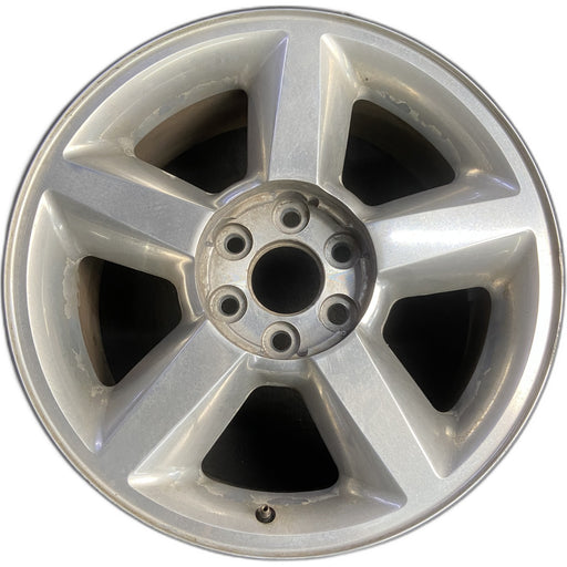 20" AVALANCHE 1500 07 20x8.5, 5 spoke, covered lug nuts, w/o groove in spoke; - Front View