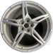 20" CORVETTE 20-22 rear, , 5 spoke, Original OEM Wheel Rim - SILVER - Front View