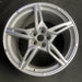 20" CORVETTE 20-22 rear, , 5 spoke, Original OEM Wheel Rim - SILVER - Additional View