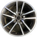 20" CHALLENGER 20 20x8 , , V spoke Original OEM Wheel Rim - MACHINED GREY - Front View