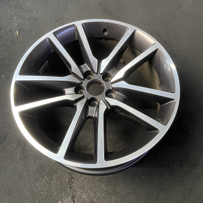 20" CHALLENGER 20 20x8 , , V spoke Original OEM Wheel Rim - MACHINED GREY - View 8