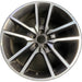20" CHALLENGER 20 20x8 , , V spoke Original OEM Wheel Rim - MACHINED GREY - Front View