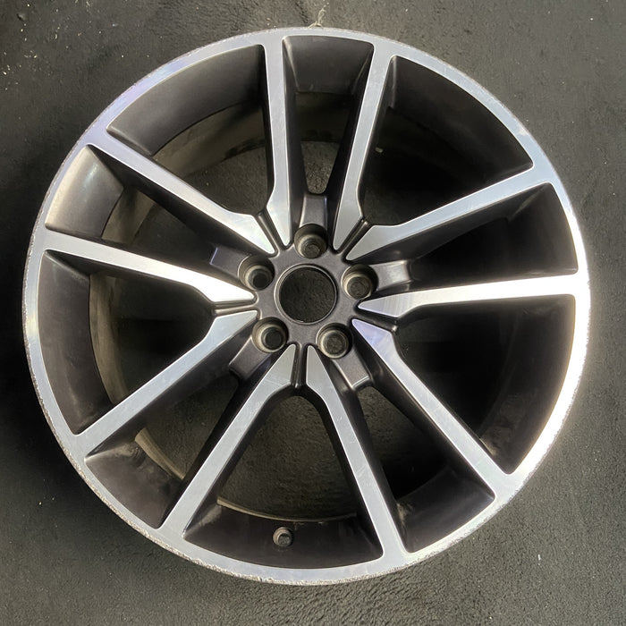 20" CHALLENGER 20 20x8 , , V spoke Original OEM Wheel Rim - MACHINED GREY - Additional View