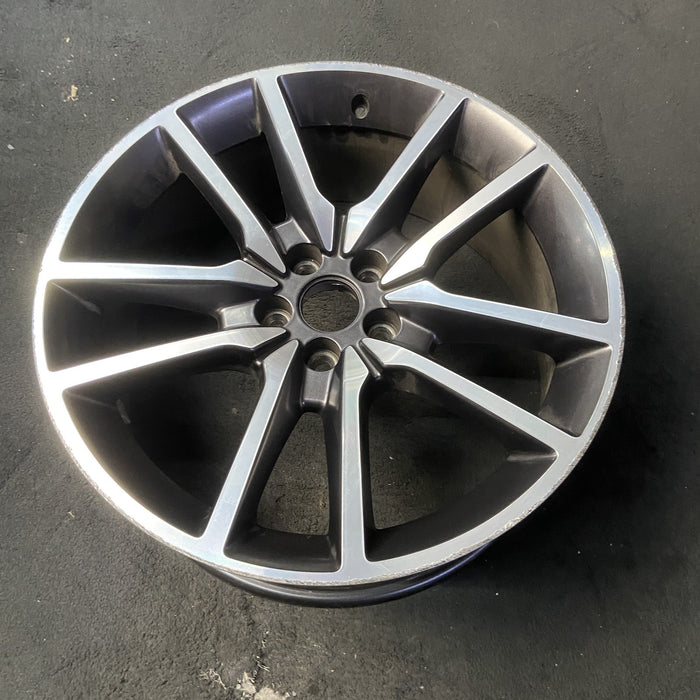 20" CHALLENGER 20 20x8 , , V spoke Original OEM Wheel Rim - MACHINED GREY - View 8
