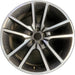 20" CHALLENGER 20 20x8 , , V spoke Original OEM Wheel Rim - MACHINED GREY - Front View