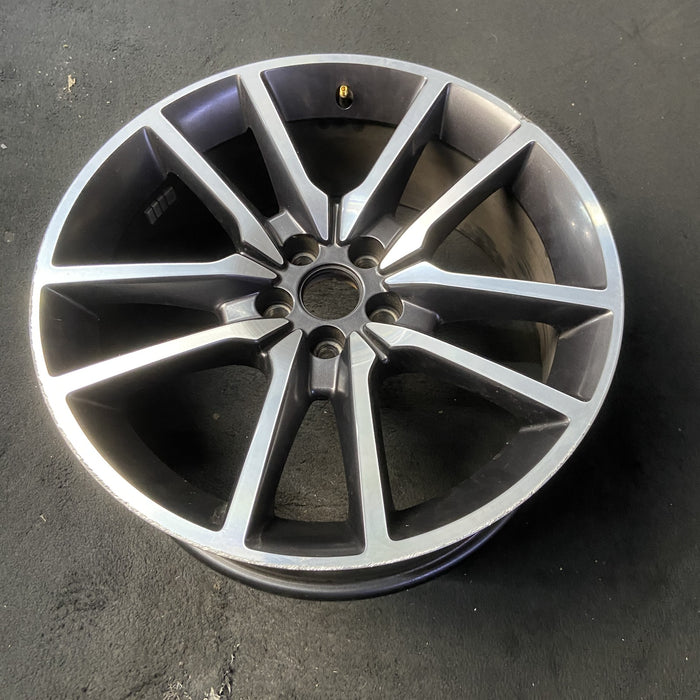 20" CHALLENGER 20 20x8 , , V spoke Original OEM Wheel Rim - MACHINED GREY - View 8