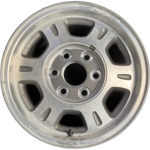 16" SAFARI 03-05 16x7 Original OEM Wheel Rim - MACHINED GREY - Front View