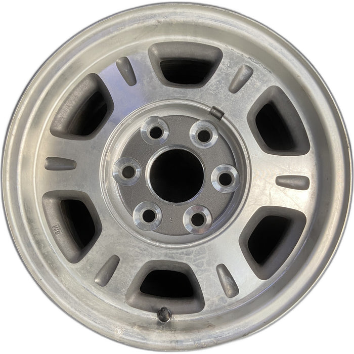 16" SAFARI 03-05 16x7 Original OEM Wheel Rim - MACHINED GREY - Front View