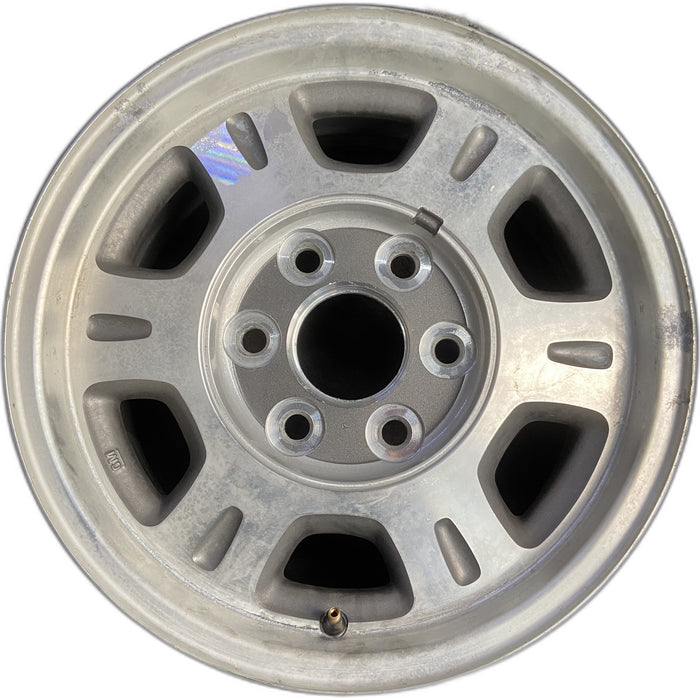 16" SAFARI 03-05 16x7 Original OEM Wheel Rim - MACHINED GREY - Front View