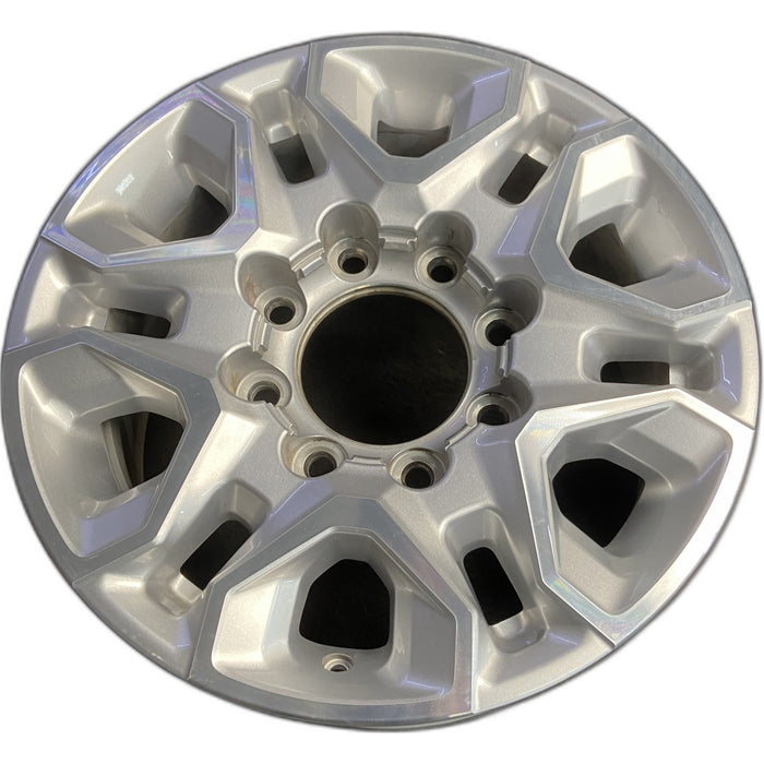 18" SILVERADO 2500 PICKUP 20 18x8, aluminum Original OEM Wheel Rim - MACHINED - Front View