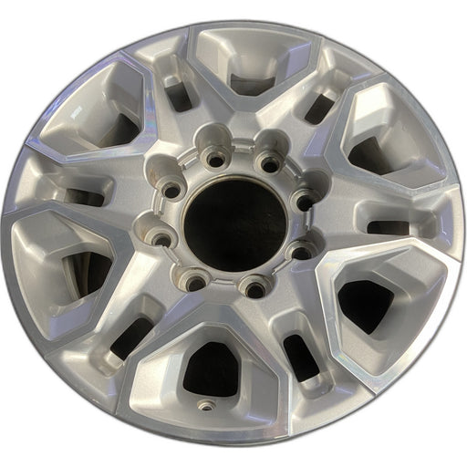 18" SILVERADO 2500 PICKUP 20 18x8, aluminum Original OEM Wheel Rim - MACHINED - Front View