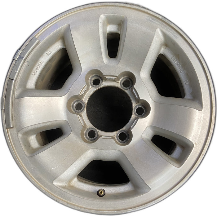 15" 4 RUNNER 96-02 15x7, alloy Original OEM Wheel Rim - MACHINED SILVER - Front View