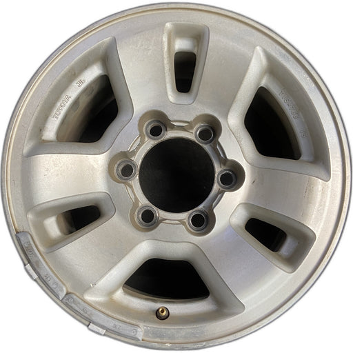 15" 4 RUNNER 96-02 15x7, alloy Original OEM Wheel Rim - MACHINED SILVER - Front View