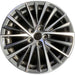 18" LEXUS ES250 22-25 18x8 , 20 spoke Original OEM Wheel Rim - MACHINED CHARCOAL - Front View