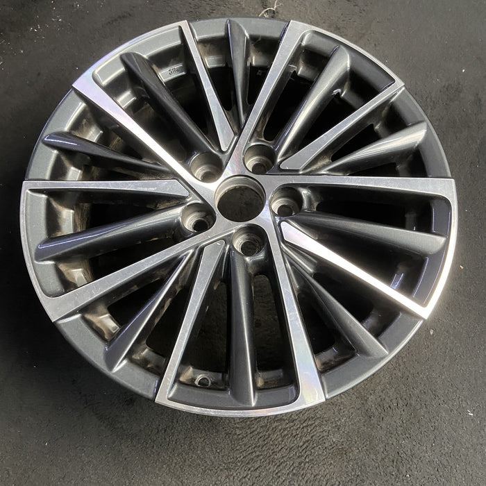 18" LEXUS ES250 22-25 18x8 , 20 spoke Original OEM Wheel Rim - MACHINED CHARCOAL - View 7