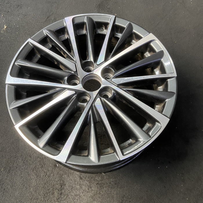 18" LEXUS ES250 22-25 18x8 , 20 spoke Original OEM Wheel Rim - MACHINED CHARCOAL - View 8