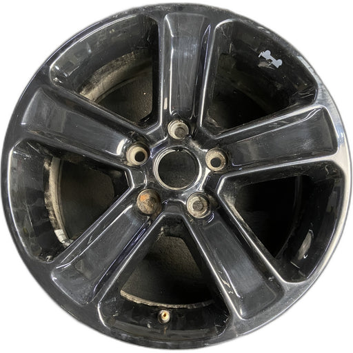 18" WRANGLER 19-20 18x7.5, 5 spoke, , Original OEM Wheel Rim - BLACK - Front View