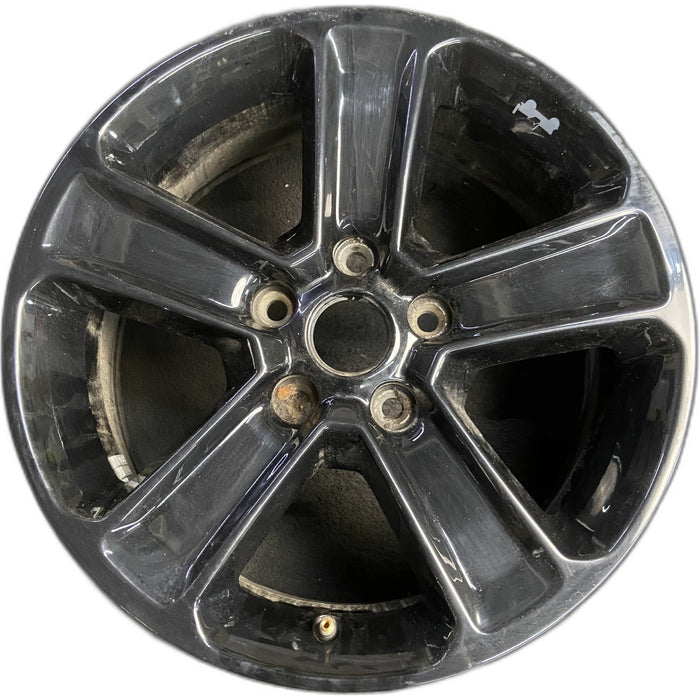 18" WRANGLER 19-20 18x7.5, 5 spoke, , Original OEM Wheel Rim - BLACK - Front View