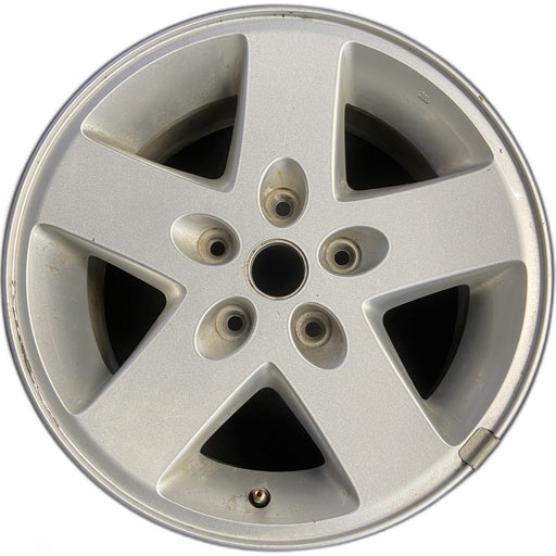 17" WRANGLER 07-08 17x7.5, Original OEM Wheel Rim - SILVER - Front View
