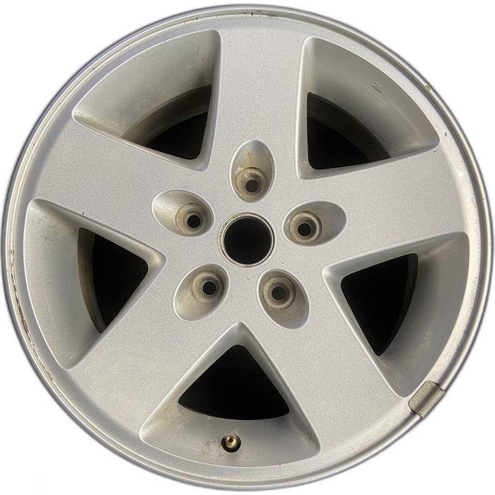 17" WRANGLER 07-08 17x7.5, Original OEM Wheel Rim - SILVER - Front View